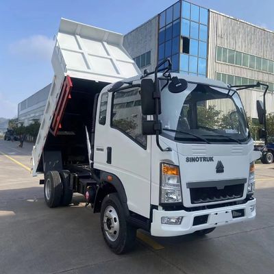 Sinotruck HOWO 5Tons 4X2 Light Truck , Small Tipper Truck Left Hand Drive
