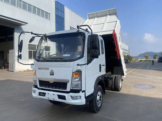 Sinotruck HOWO 5Tons 4X2 Light Truck , Small Tipper Truck Left Hand Drive